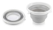 Balde Retrátil Silicone Redondo 3 L Alça Dobrável 16x21cm