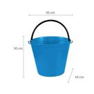 Balde Super Astra Azul 12 Litros - Embalagem com 6 Unidades