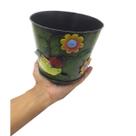 Balde Vaso Enfeite de Ferro Jardim Quintal Varanda Flor Joaninha Verde (BALDE-17) Balde Vaso Enfeite de Ferro Jardim Quintal Varanda Flor Joaninha Verde (BALDE-17)