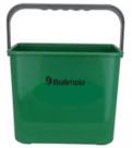 Balde verde com alça 4 l bralimpia