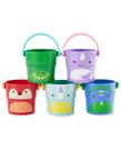 Baldes de brinquedos de banho Skip Hop Zoo Stack & Pour Pastel