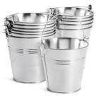 Baldes de metal Juvale galvanizados com alças, pacote com 12 cm Baldes de metal Juvale galvanizados com alças, pacote com 12 cm