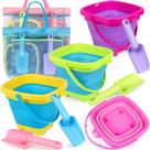 Baldes de praia dobráveis TSDATOWR para crianças com bolsa de malha (4) Baldes de praia dobráveis TSDATOWR para crianças com bolsa de malha (4)