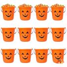 Baldes para doces ou travessuras de abóbora de Halloween Triumpeek, 12 unidades