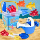 Baldinho de Praia Areia com 8 Peças Acessórios Infantil Kit Completo