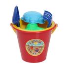 Baldinho de Praia Infantil Com 6 Acessórios Divertidos Areia Baldinho de Praia Infantil Com 6 Acessórios Divertidos Areia