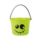 Baldinho Verde para Halloween com Design de Monstro