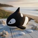 Baleia Orca De Pelúcia Amiguinhos Do Fundo Do Oceano
