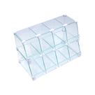 Baleiro Branco De Vidro Piramide - 0,60 x 0,30 x 0,25m
