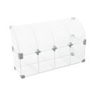 Baleiro Branco de Vidro Raio - 0,50 x 0,30 x 0,15m