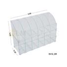 Baleiro de vidro Raio 0,60 x 0,40 x 0,20 (Conectivos Brancos )