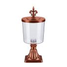 Baleiro Grego Com Tampa Bomboniere Cristal Potiche Decorativo