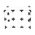Baleiro Preto de Vidro - 0,30 x 0,20 x 0,20m