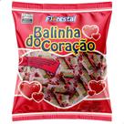 Balinha de Coração Sabor Morango Florestal Pacote 500g com 125 un Bala Dura
