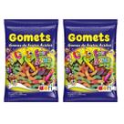 Balinha de Goma Gomets Minhoca Azedinha Ácida Kit 1200g