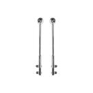 Baliza Reta Cromada Média para Scania L 111 com Bola - 83 cm Baliza Reta Cromada Média para Scania L 111 com Bola - 83 cm