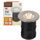 Balizador Chao Spot Embutir Inox 3w Branco Quente 3000k Ip65 Balizador Chao Spot Embutir Inox 3w Branco Quente 3000k Ip65