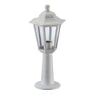 Balizador Clássico Branco Luminária para Jardim Lente Transparente Dital Colonial Balizador Clássico Branco Luminária para Jardim Lente Transparente Dital Colonial