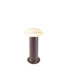 Balizador de Jardim contemporâneo Vidro tipo Lua 50cm P500 em Alumínio Marrom