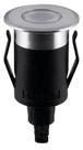 Balizador De Solo WAY UP 1W Branco Quente Base Preta Cúpula Cromada Stella
