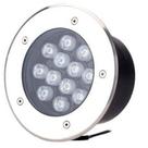 Balizador Embutir Chão Jardim Piso Luminária Spot Led 12w