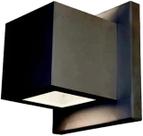 Balizador Externo Quadrado Preto 2 Fachos Ideal
