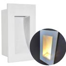Balizador Interno Alumínio Lâmpada Led Parede Embutir 16,5cm