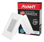 Balizador Led Elegance 4x2 2w Ip20 Estrutura Branco Bivolt Avant