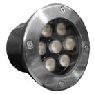 Balizador Led Luminária Chão Piso 7w Embutir Ip67 Ø12cm