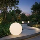 Balizador Luminária Esfera Jardim Decorfun 35cm Led Sem Fio