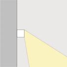 Balizador Parede BZ-19 LED branco 7,6x7,6cm ABALUX