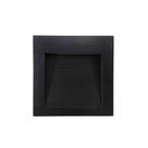 Balizador Sobrepor Preto LED Quadrado 7,5CM 1,5W 3000K Externo/Escada Save Energy
