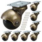 Ball Caster Wheels JGJC de 2 polegadas Heavy Duty para móveis, pacote com 8