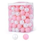 Ball Pit Balls Heopeis Pearl Ocean 100 unidades de 5,6 cm rosa/branco pérola