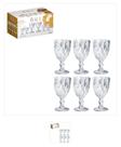 Balli Conjunto 6 Taças Água Transparente Modelo Diamond Balli Conjunto 6 Taças Água Transparente Modelo Diamond
