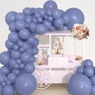 Balloon Arch Garland SCMDOTI Denim Azul Cinza Tamanhos Diferentes