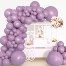 Balloon Arch SCMDOTI com enchimento duplo, lilás fosco, roxo