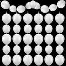 Balloon Charnoel 120 peças de látex branco de 12" e 6" para festas