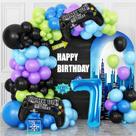 Balloon Garland Kit Cledeco, tema de videogame de 7º aniversário