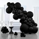 Balloon PartyWoo Black 127 unidades em preto fosco, tamanhos diferentes Balloon PartyWoo Black 127 unidades em preto fosco, tamanhos diferentes