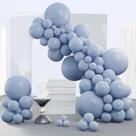 Balloon PartyWoo Dusty Blue 140 unidades de tamanhos diferentes Balloon PartyWoo Dusty Blue 140 unidades de tamanhos diferentes