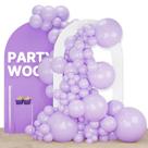 Balloon PartyWoo Pastel Purple 120 unidades de tamanhos diferentes
