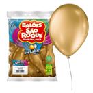 Balões 09 Metallic Com 25un Bexigas Dourado 108531225 - São Roque