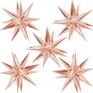Balões de decoração de festa ZAKVOOR Starburst 60 unidades em ouro rosa