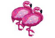 Balões de festa Artisan Owl Iridescent Pink Flamingo 33cm