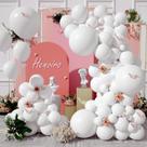 Balões de festa Henviro White Latex 154 unidades 13/25/30/46cm