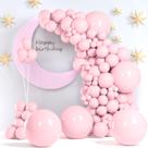 Balões de festa ZizaSary Latex rosa claro 140 unidades 18 cm 30 cm 25 cm 13 cm