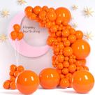 Balões de festa ZizaSary Orange 140 unidades 46 30 25 13 cm com fitas