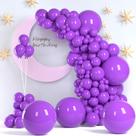 Balões de festa ZizaSary Purple 140 unidades 46 30 25 13 cm com fita
