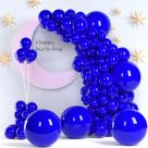 Balões de festa ZizaSary Royal Blue 140 unidades 46 30 25 13 cm de látex